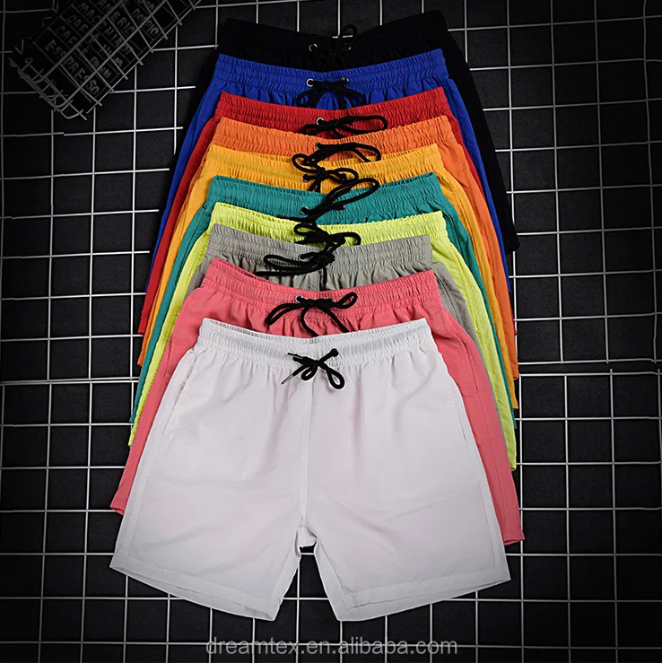 

2017 Men's beach pants gym shorts candy beach pants men beach shorts wholesale, Candy color