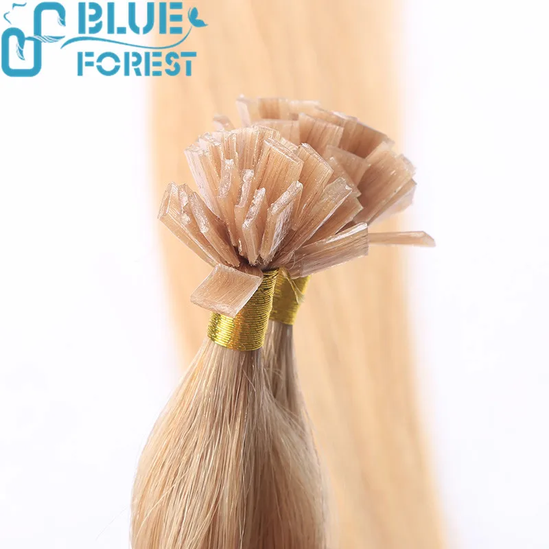 
peruvian virgin hair top quality 100% remy human hair flat tip keratin hair extension 