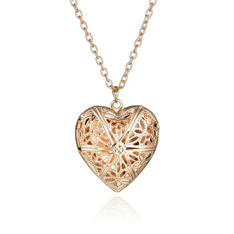 

Hollow Heart Pendant Necklaces Fashion Jewelry LOVE Heart Collares Geometric Charm Necklace NS812271