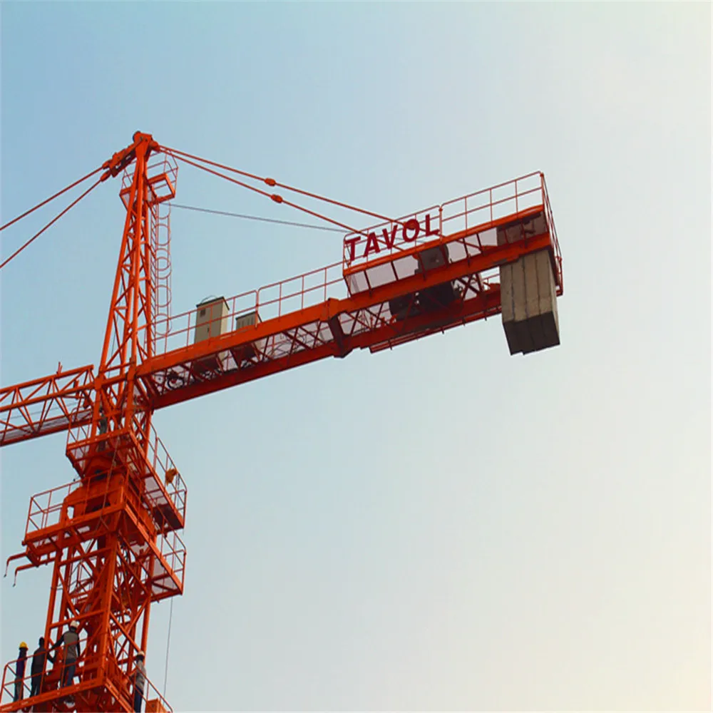 Top Quality 60m boom length tower crane For High-End Projects 