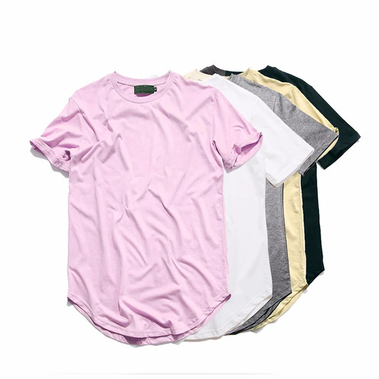 

simple hip-hop style curved t shirts for men, Multi