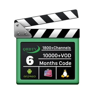 Wholesale IPTV Account Provider QHDTV IPTV Code Reseller Panel 6 Months with French Arabic and Other Channels