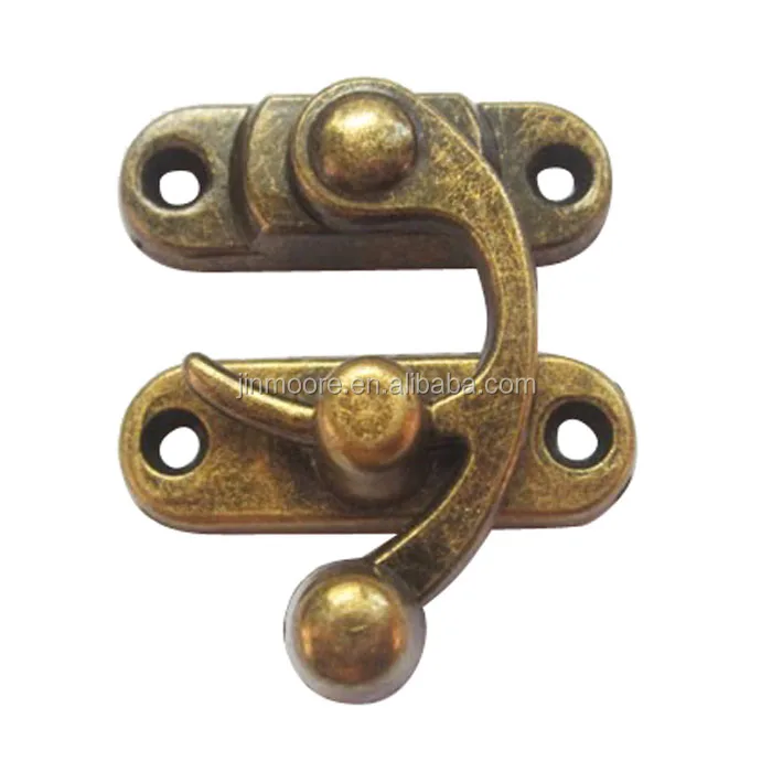 

Antique Brass Zinc Alloy Swing Latch Clasp Jewelry Box Hasp Lock, Gold;nickle;bronze;anti-brass;black nickle etc