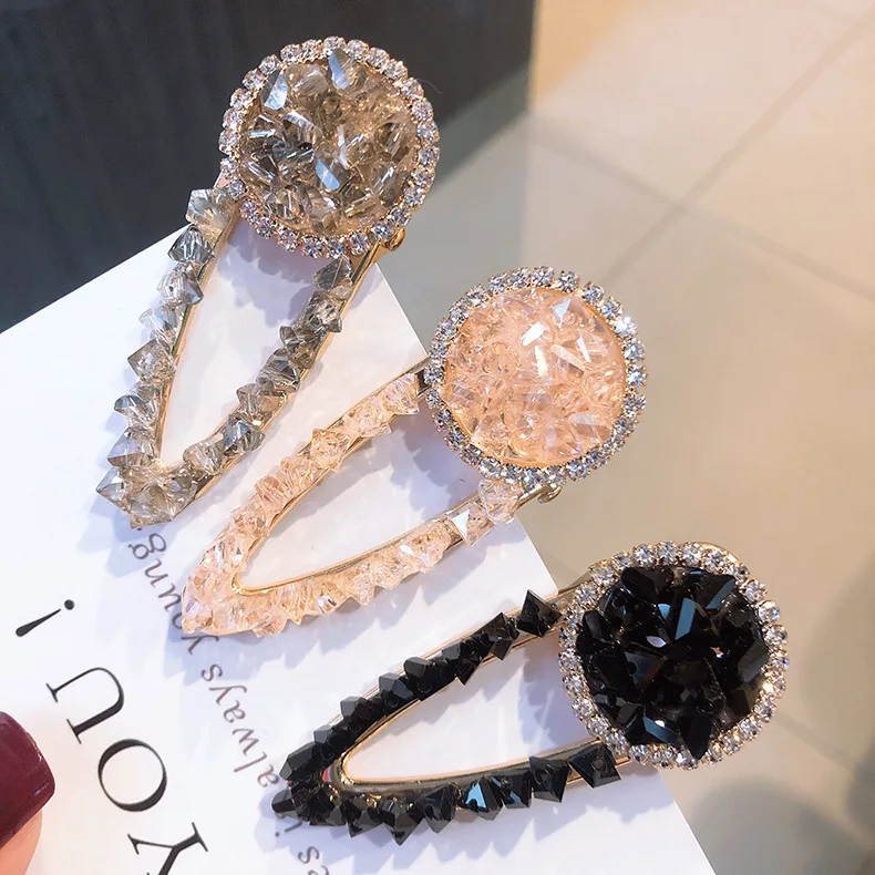 

Rhinestone Hair Clips Metal Bobby Pin Crystal Hair Pin Duckbill Alligator Clip Pin Hair Accessories for Lady, Women