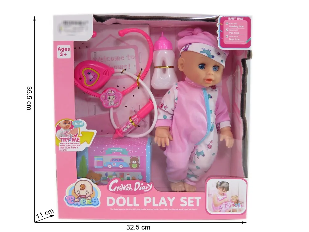 baby doll doctor play set