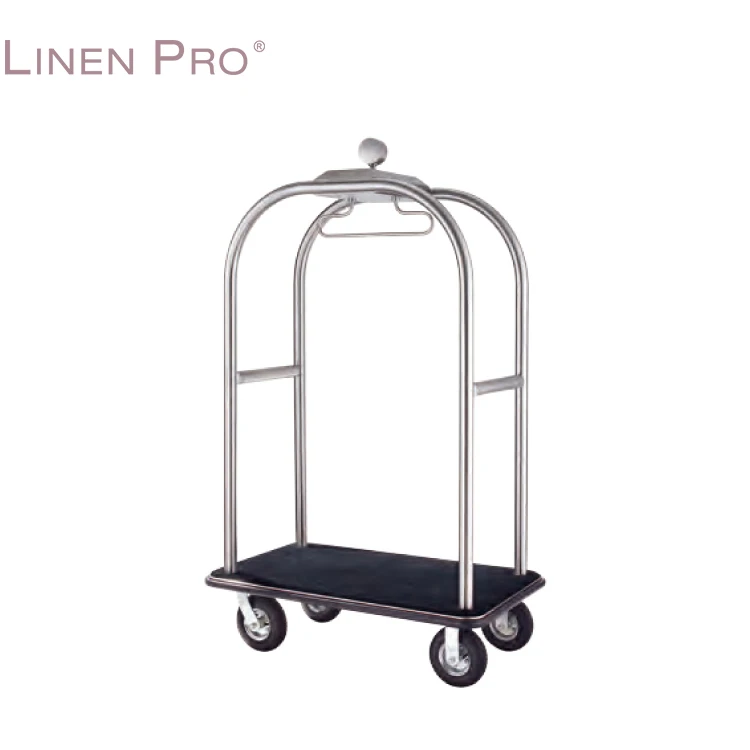 vintage hotel luggage cart