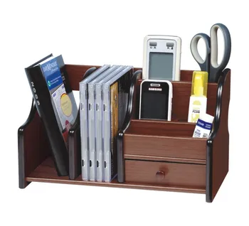 Custom Desk Wooden Pencil Organizer Multifunctional Pen Holder