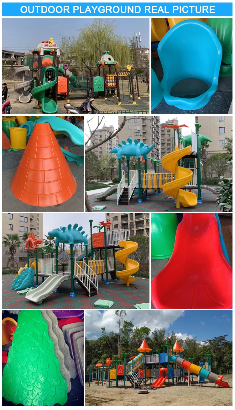Plastic Playground Big Slide Playground Outdoor With Slide For Sale