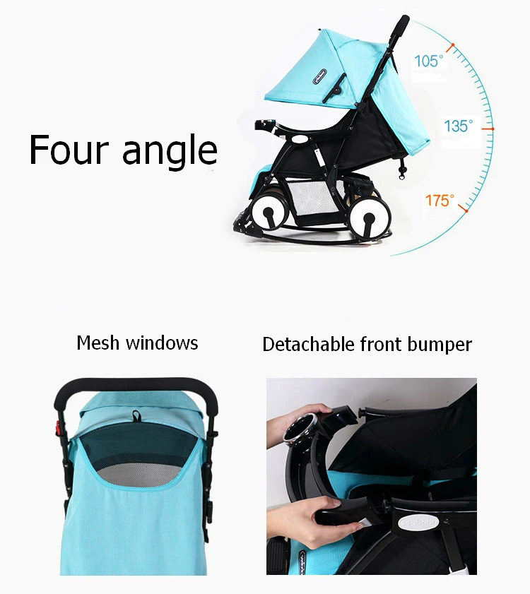 Q4 New Design Multi-function Stroller With Rocking