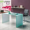 Modern hot bending office computer table / latest glass office table designs