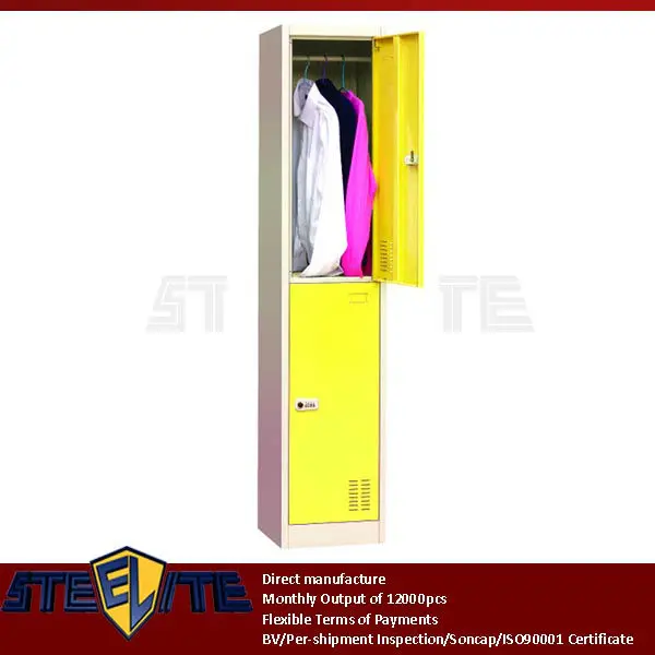 Maize Two Door Slim Electronic Locker Cabinet With Code Lock Kids