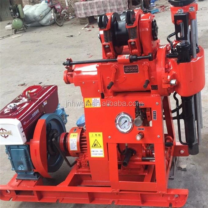 Cheap mini portable rotary water well drilling rig with 100m depth