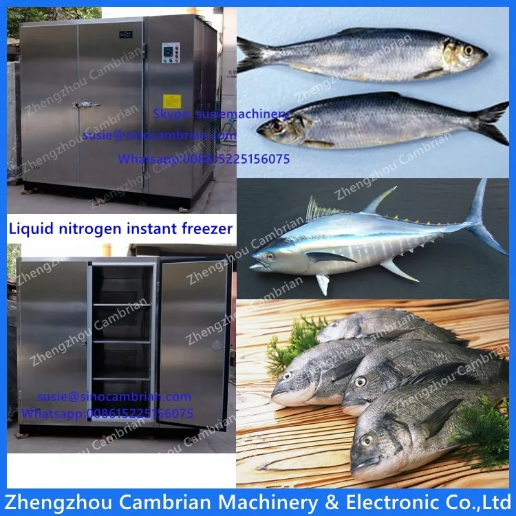 Stainless Steel Tray Liquid Nitrogen Refrigerator/instant Freezer