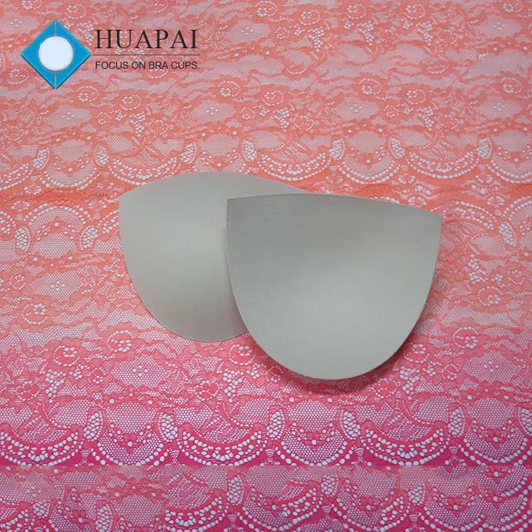

Huapai Bra size cup, half moulded bra pad for insert into swimwear, Different color is available;common color is black white & apricot