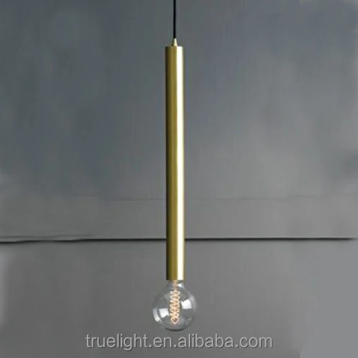 long pipe pendant light suitable with big globe lamp