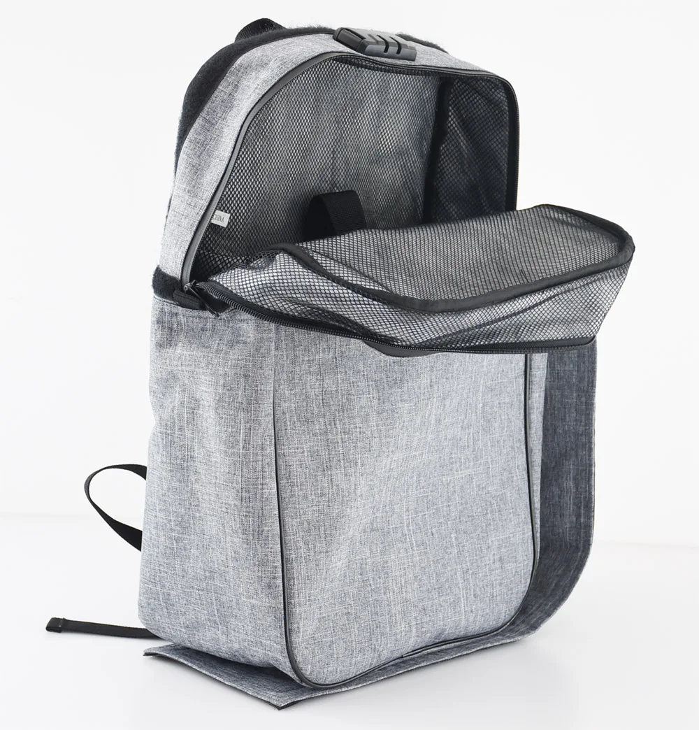 Lockable Smell Proof Backpack With Combination Lock And Carbon Fiber