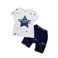 

boy sets clothes cotton tops t shirt with short jean pants cheap China wholesale kids clothing