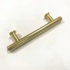 Aluminium & Stainless steel solid T bar shape cabinet kitchen furniture brass pull