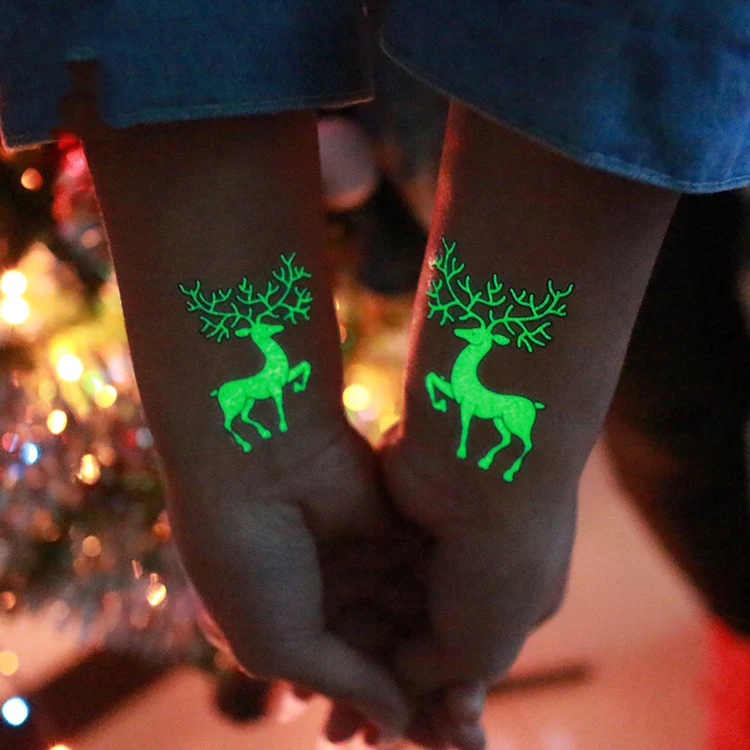 

LE series custom water tattoo sticker arm wholesale body long lasting tattoo sticker vending glow in the dark tattoo, Cmyk