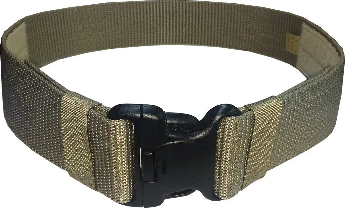 Fire Force Military Patrol Belt with 2 1/4" Cop-Lock Buckle (3-Point Release) Made in USA