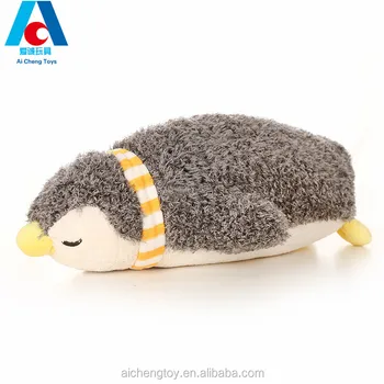 penguin plush pillow