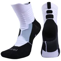 

Wholesale Professional Basketball Breathable Anti Slip Sport Socks Thick Cotton Elite Men Socks Outdoor Running Socks