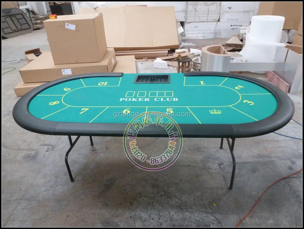 Simple Style Foldable Iron Leg Cheap Poker Table Tournament Poker Table