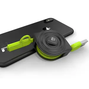 FLOVEME Retractable 2 1 USB Phone Charging Data Cable