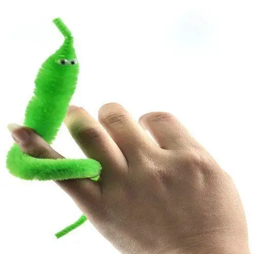 magic wiggly twisty fuzzy worm toy