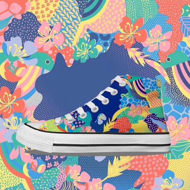 custom printed canvas shoes