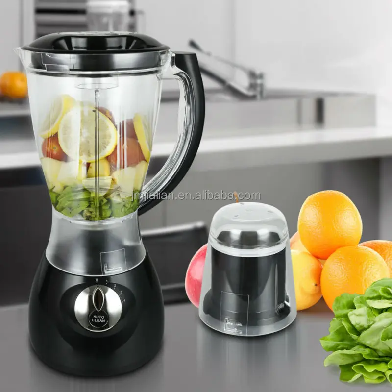 Strong Body 2 in 1 Electric Juice Blender with 3 Speeds Push Button Stainless Steel blade