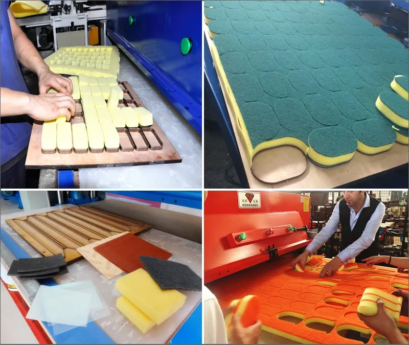 Four Column Hydraulic Sponge Scouring Pad Die Cutting Machine Buy Non