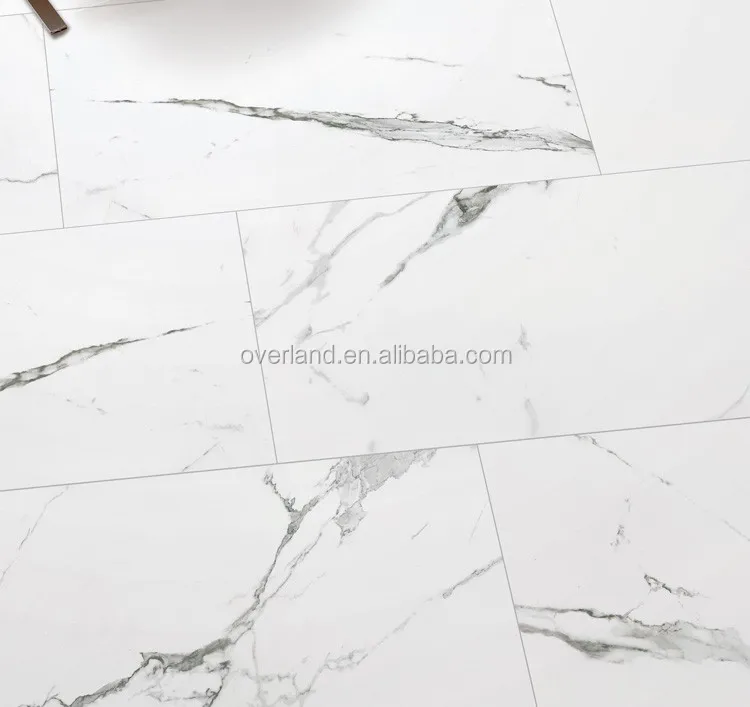 Carrara white porcelain tiles