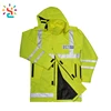 High Visibility jacket Winter Padded Construction Workwear patch police hoodies motorcycle Jackets 3M safety reflective hoodie