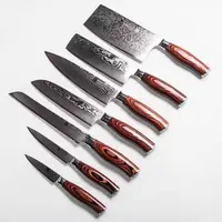 

Kitchen top quality hunting chef damascus knife set cleaver kitchen knife set damascus knives blanks oem knife