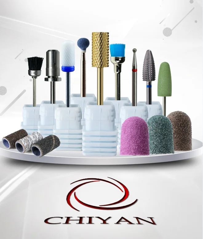 Silicone Polisher Grinders Nails Drill Bits Nail Flexible Polisher For