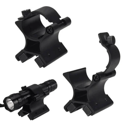 

Strong Magnetic Tactical Flashlight Torch Bracket Scope adjustable magnet scope mount accessories, Matte black