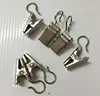 Curtain Poles Movable Stainless Steel S Clips Pole Rod Voile Net Rings Hooks Window Shower Rings Clamps