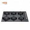 China manufacturer 36 inch glass top commercial 6 burner cooktops