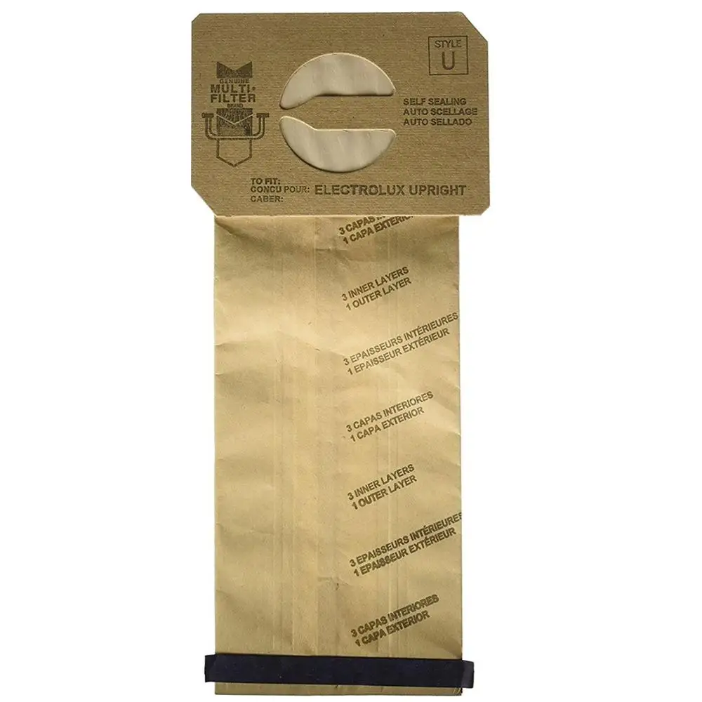 Electrolux Upright Style U Allergy Vacuum Bags Aerus Epic Prolux Discovery Genesis Lux Cleaners 2500 3500 4000