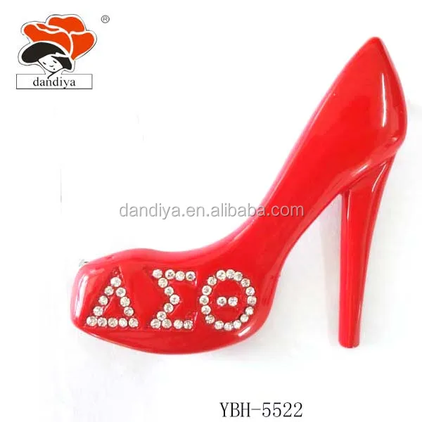 

Delta Sigma Theta PINS Red shoes brooch Greek Sorority &Fraternity products Jewelry