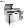 Stainless Steel Commercial Refrigeration Equipment/Refrigerator Display Topping/Small Refrigerated Display case
