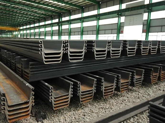 U/Z type cold rolled steel sheet pile for retaining wall