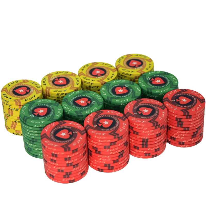 10g Pokerstars Ept Casino Coin Printing Ceramic Custom Poker Chips For