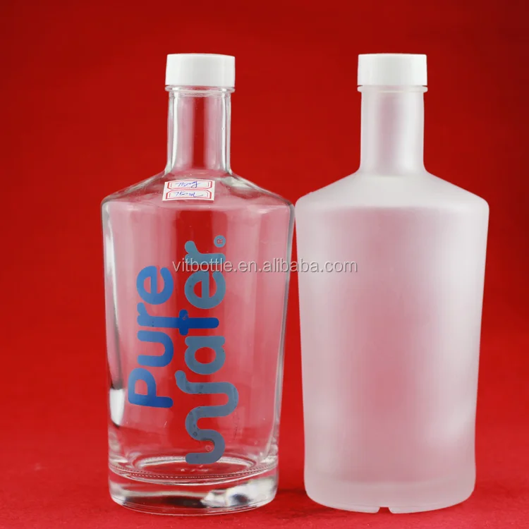 High End Square Tequila Bottle 750ml Glass Spirits Innovative Bottle