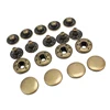 Hot Sale Sewing Clothes Accessories 12mm Bronze Zipper Metal Rivet Buttons Snap Fastener For Jackets