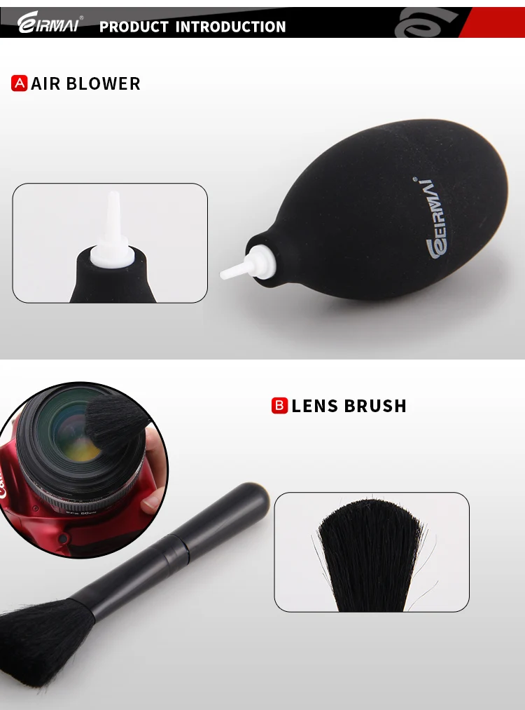 Professional camera lens cleaning kit