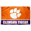 Cheap Printed Polyester Branded Clemson Tiger Flag