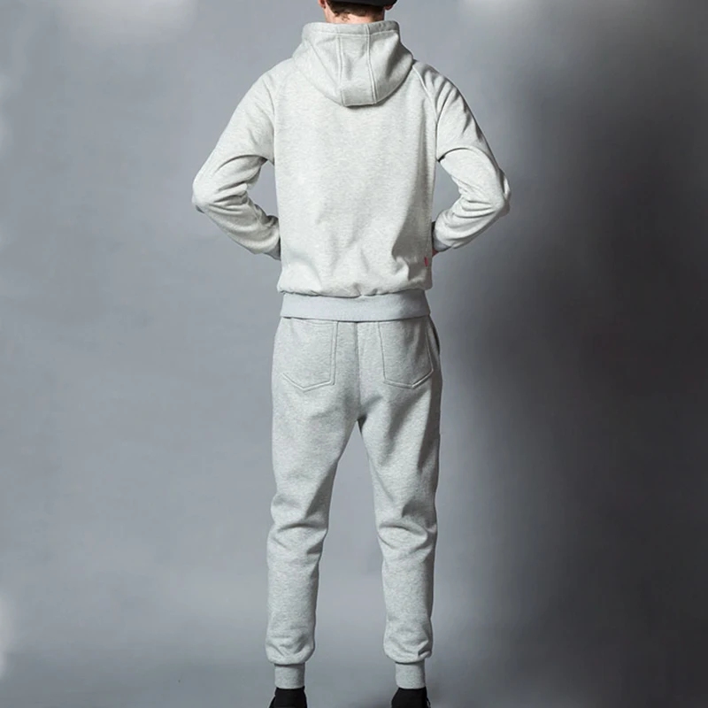 100 Cotton Men's Hoody Wholesale Custom Cheap Men Sweat Suits