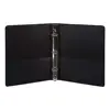 2016 customized pvc a4 size 2 inches 3 ring D shape binder with plastic pockets